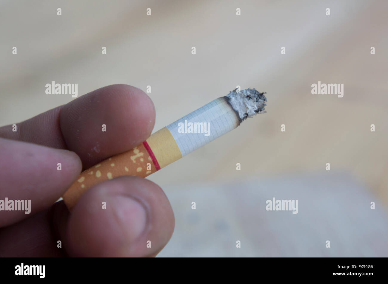 La fumée de cigarette santé malsains Banque D'Images