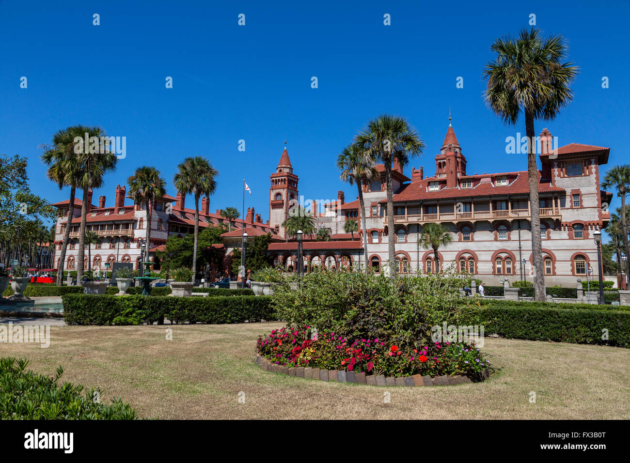Saint Augustine, Floride, USA. Flagler College, Ponce de Leon Hotel, construit en 1888. Banque D'Images