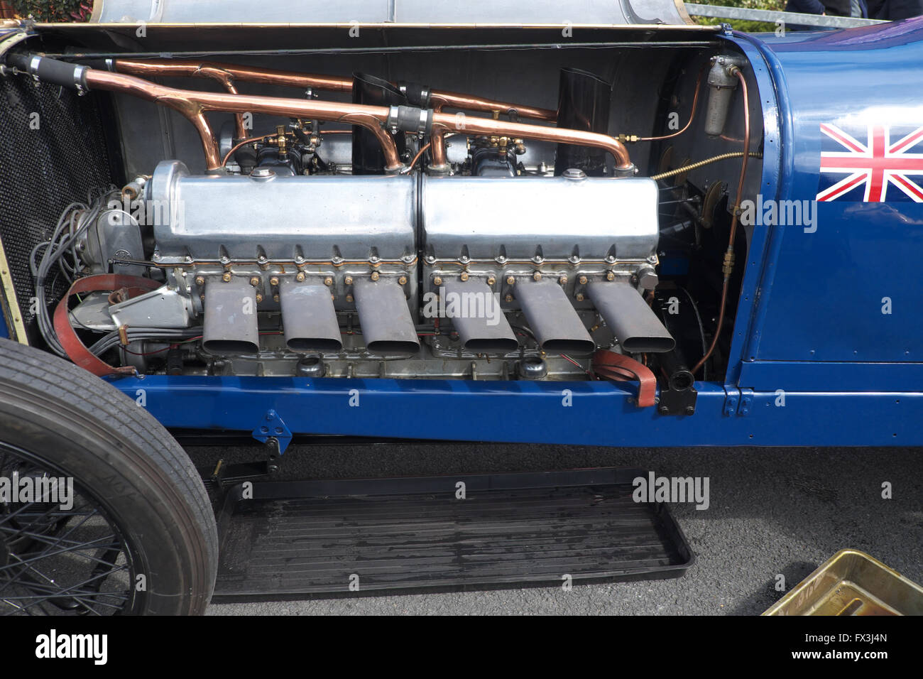 Le Bluebird construit 1920 Sunbeam 350CH land speed record holder - avec un 18,3 litres V12 conduit par Malcolm Campbell Banque D'Images