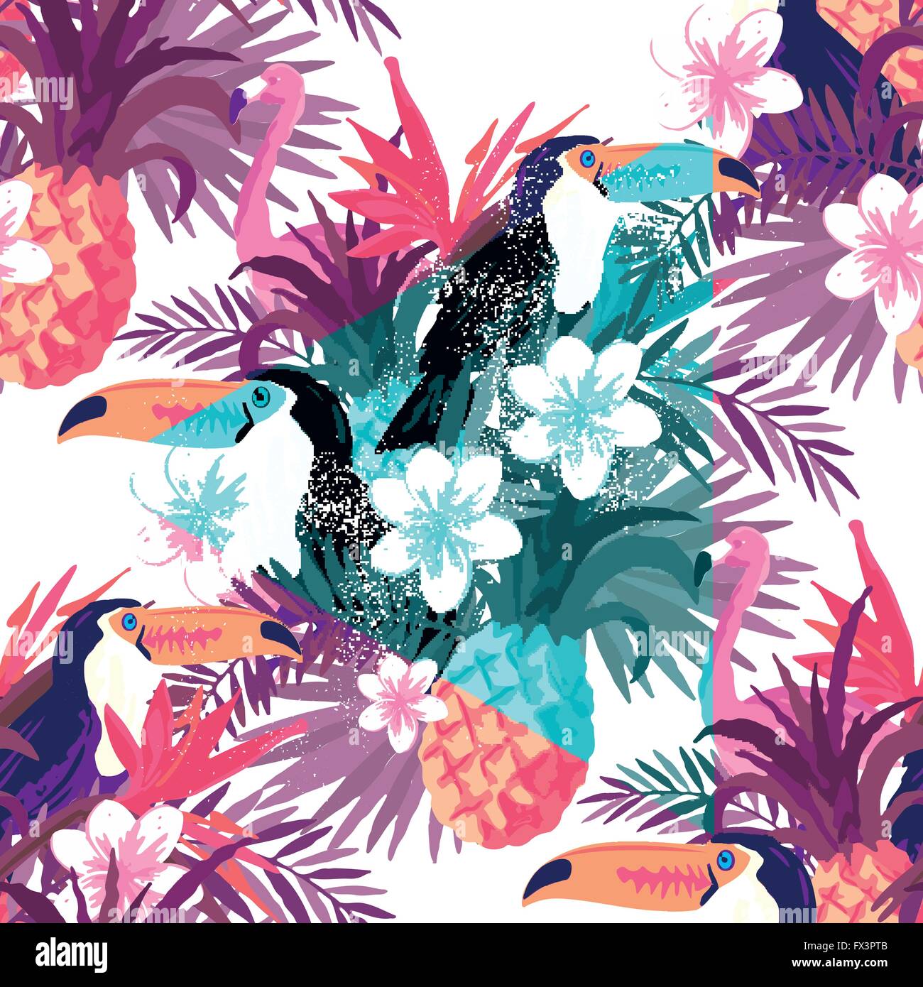 Résumé Contexte Tropical vecteur. Background illustration vectoriel continu. Illustration de Vecteur