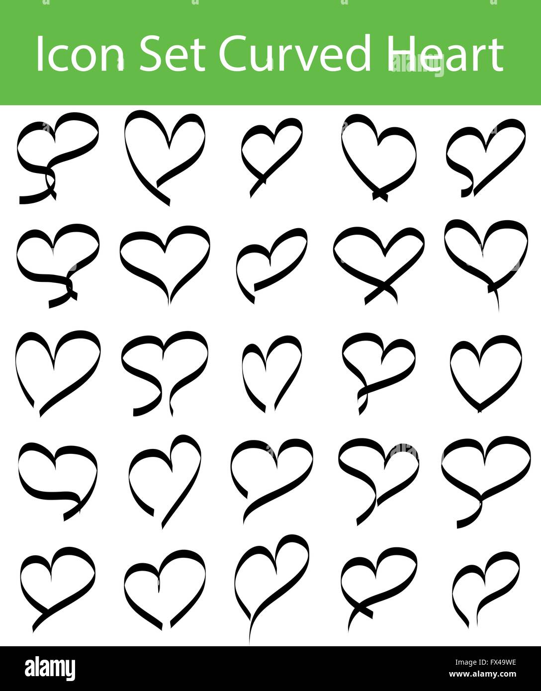 Icon Set Panneaux coeurs avec 16 icônes pour l'utilisation créative en design graphique Illustration de Vecteur Icon Set Panneaux coeurs avec 16 icônes pour l'utilisation créative en design graphique Illustration de Vecteur