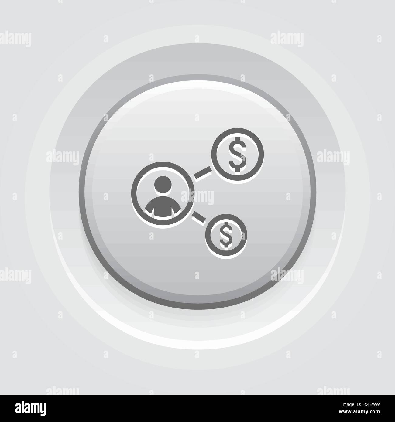 L'icône de retour sur investissement. Concept d'affaires Illustration de Vecteur