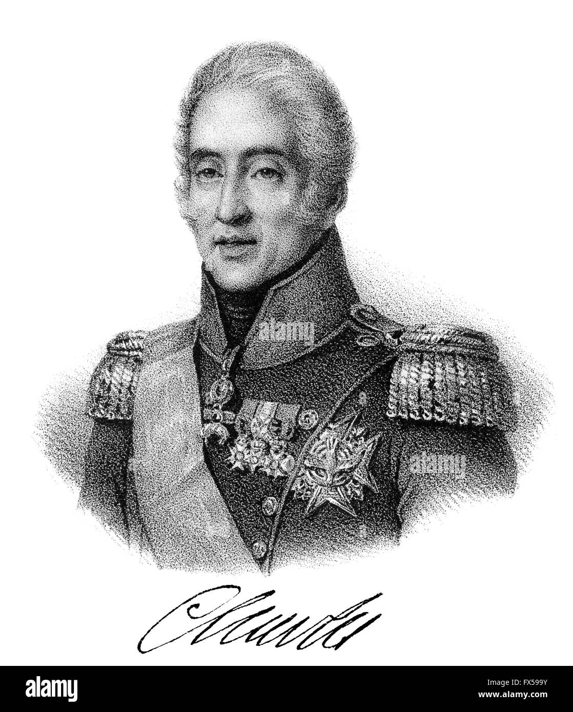 Charles X, Philippe Karl X. Philipp, 1757-1836, comte d'Artois, Roi de France Banque D'Images