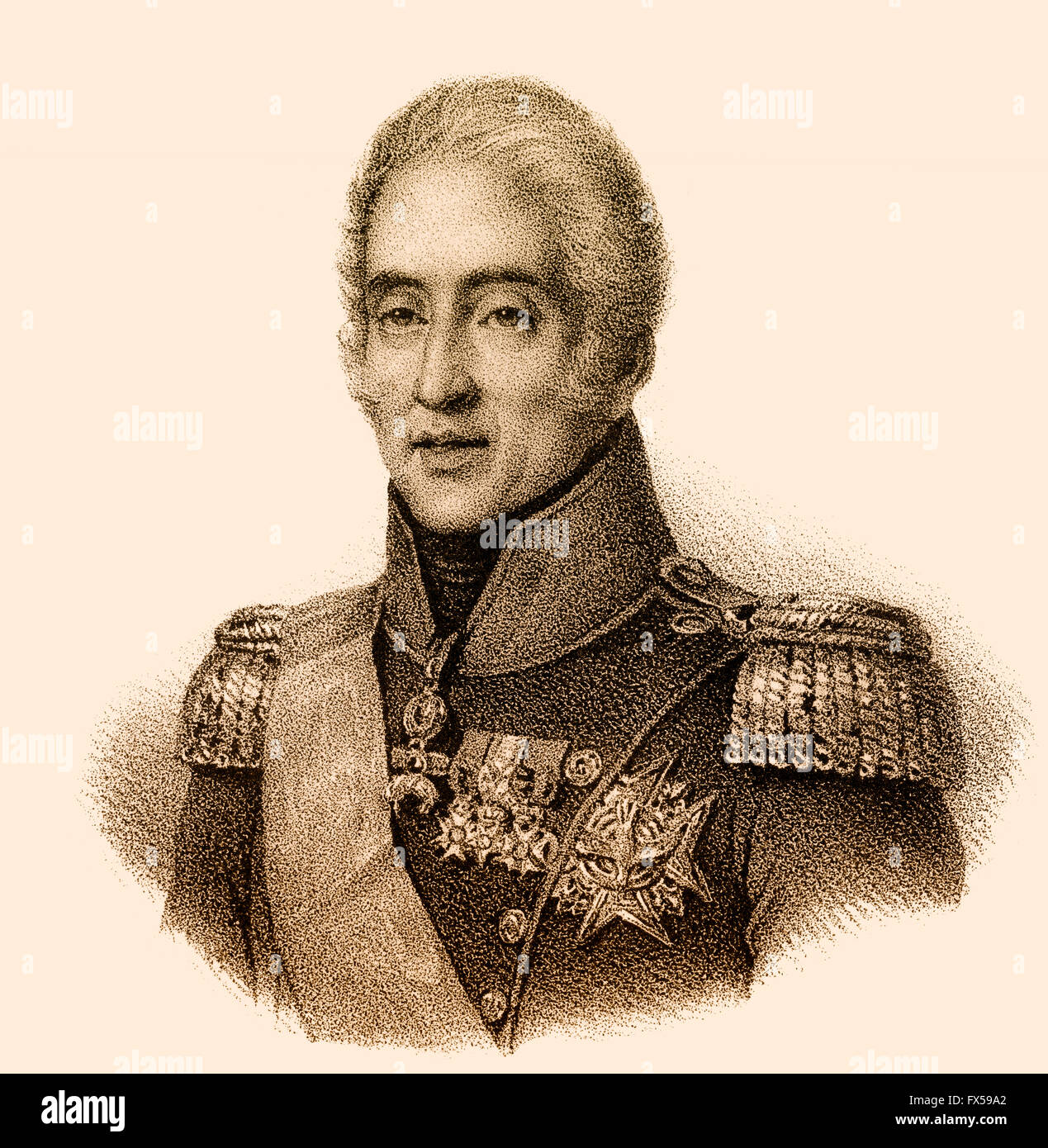Charles X, Philippe Karl X. Philipp, 1757-1836, comte d'Artois, Roi de France Banque D'Images