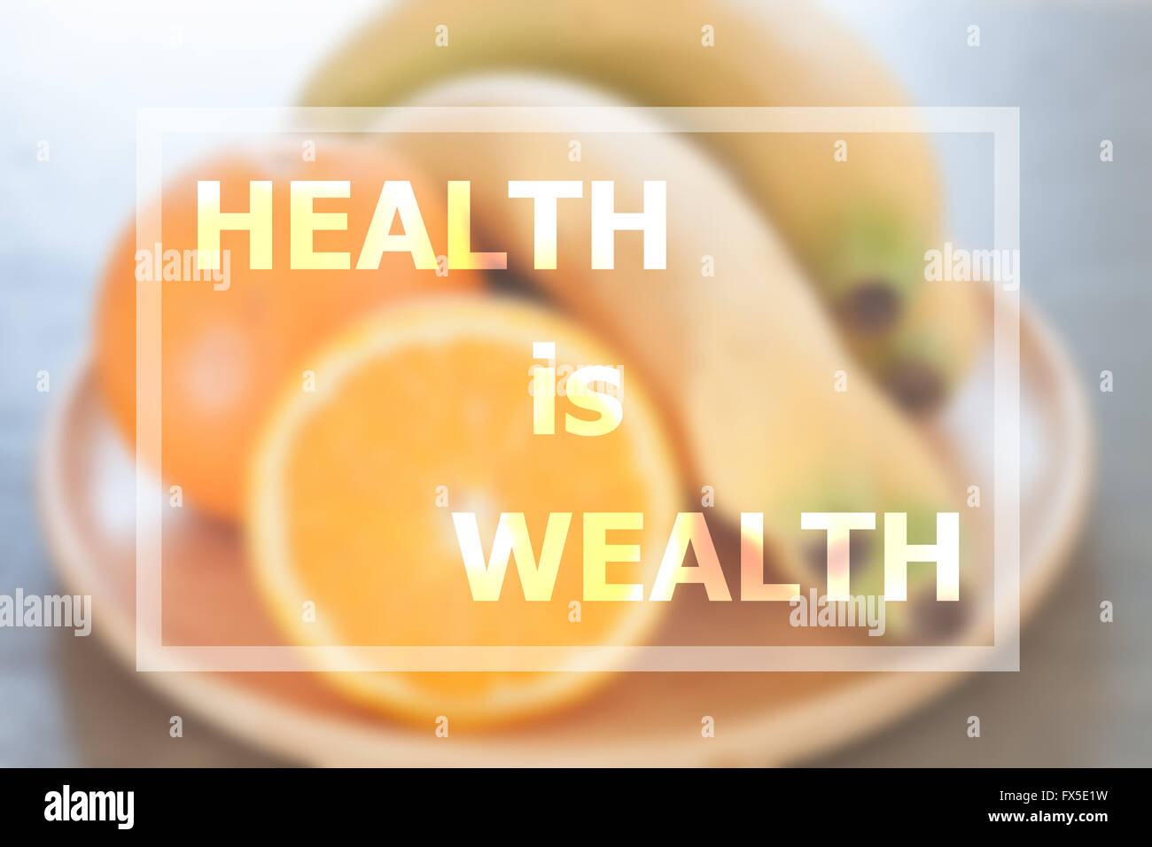 Citation Inspirante De La Sante Est La Richesse Stock Photo Photo Stock Alamy