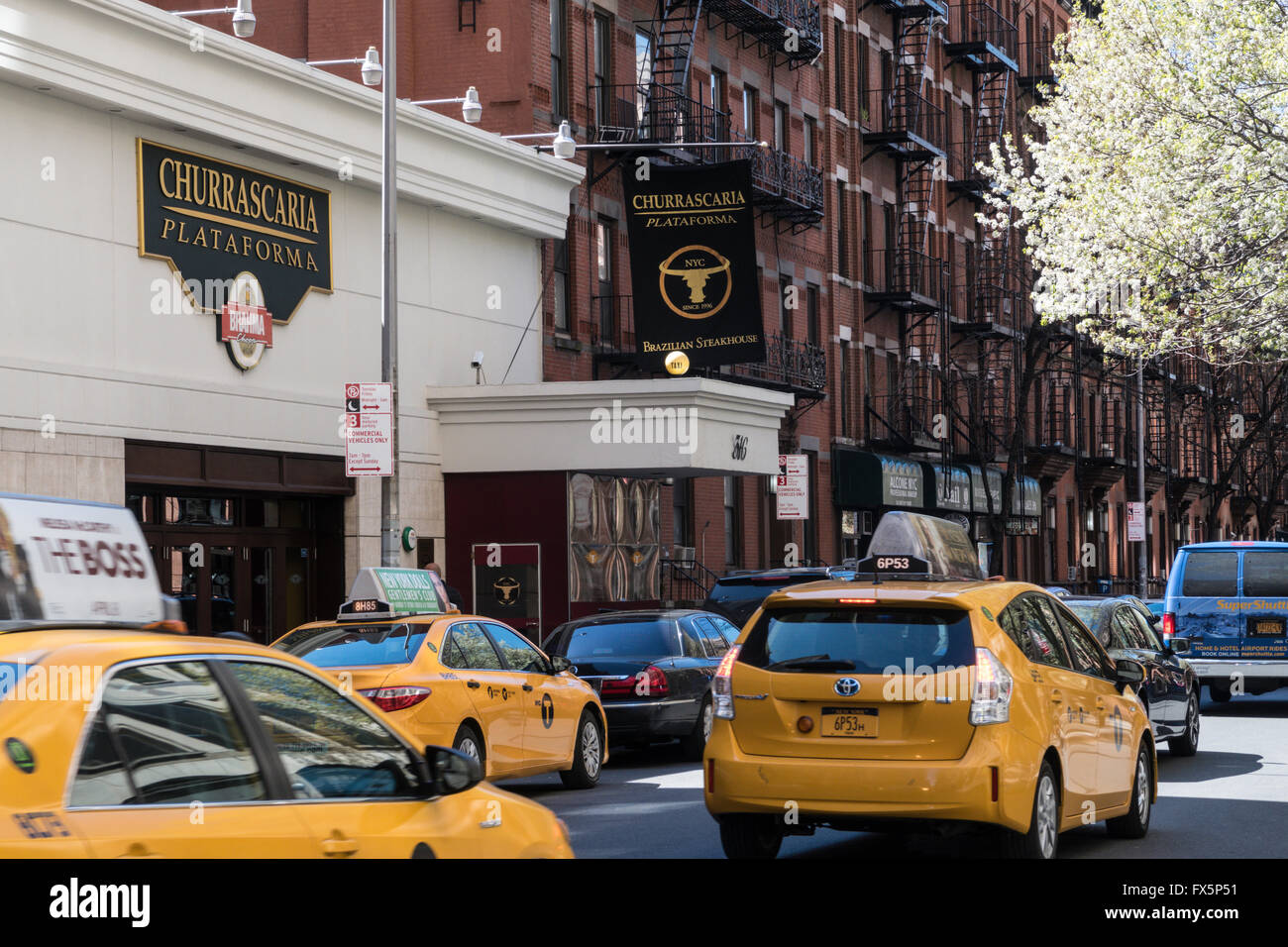 Churrascaria Plataforma Brazilian Steakhouse Restaurant, NYC Banque D'Images
