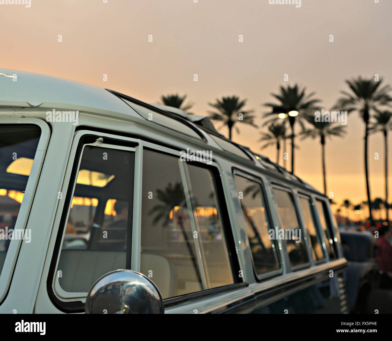 Fenêtre 21 bus Volkswagen Banque D'Images