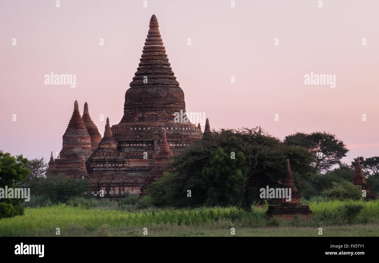 Un ancien temple de Bagan, Myanmar Banque D'Images