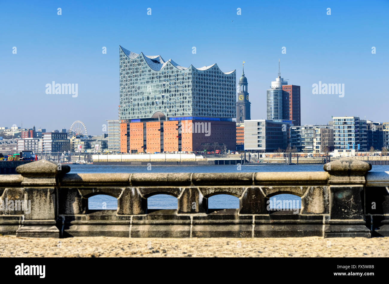 Elbphilharmonie, Elbe Philharmonic Hall, à Hambourg, Allemagne Banque D'Images