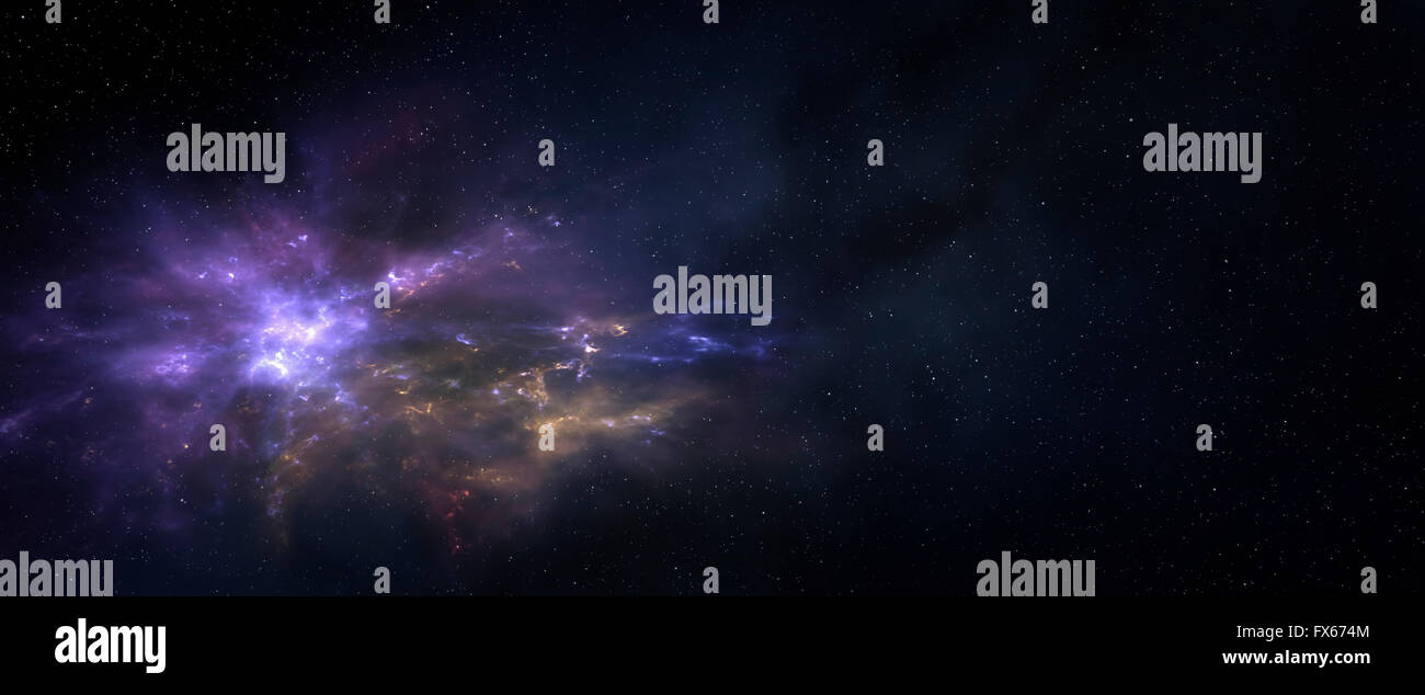 Galaxie dans l'espace Banque D'Images