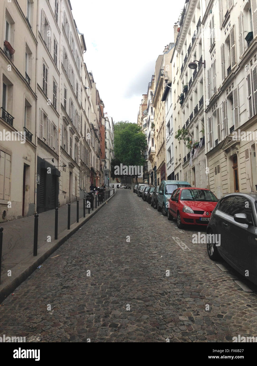 Une vue sur rue dans le Sacré-Cœur salon à Paris Banque D'Images