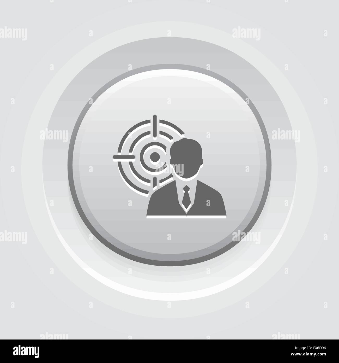 Les objectifs de l'entreprise Icon Illustration de Vecteur