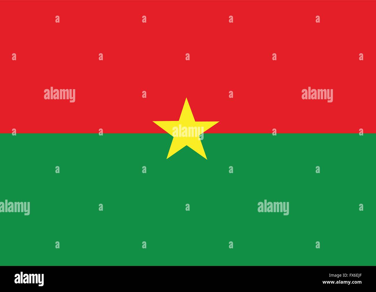 Drapeau du Burkina Faso design idée thèmes Illustration de Vecteur