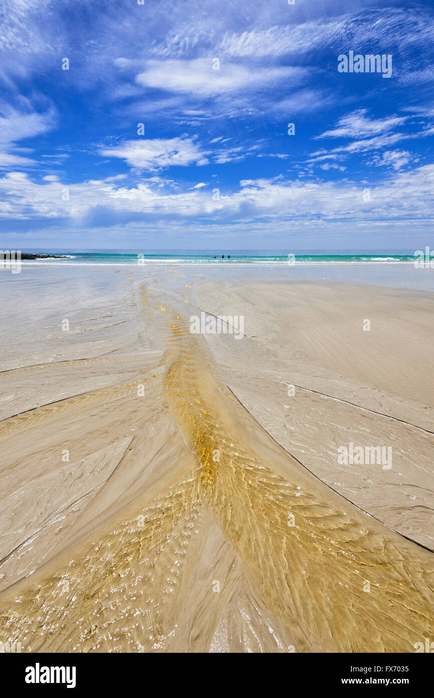 Ondulations dans le sable, Sœurs, Tasmanie, Australie Banque D'Images