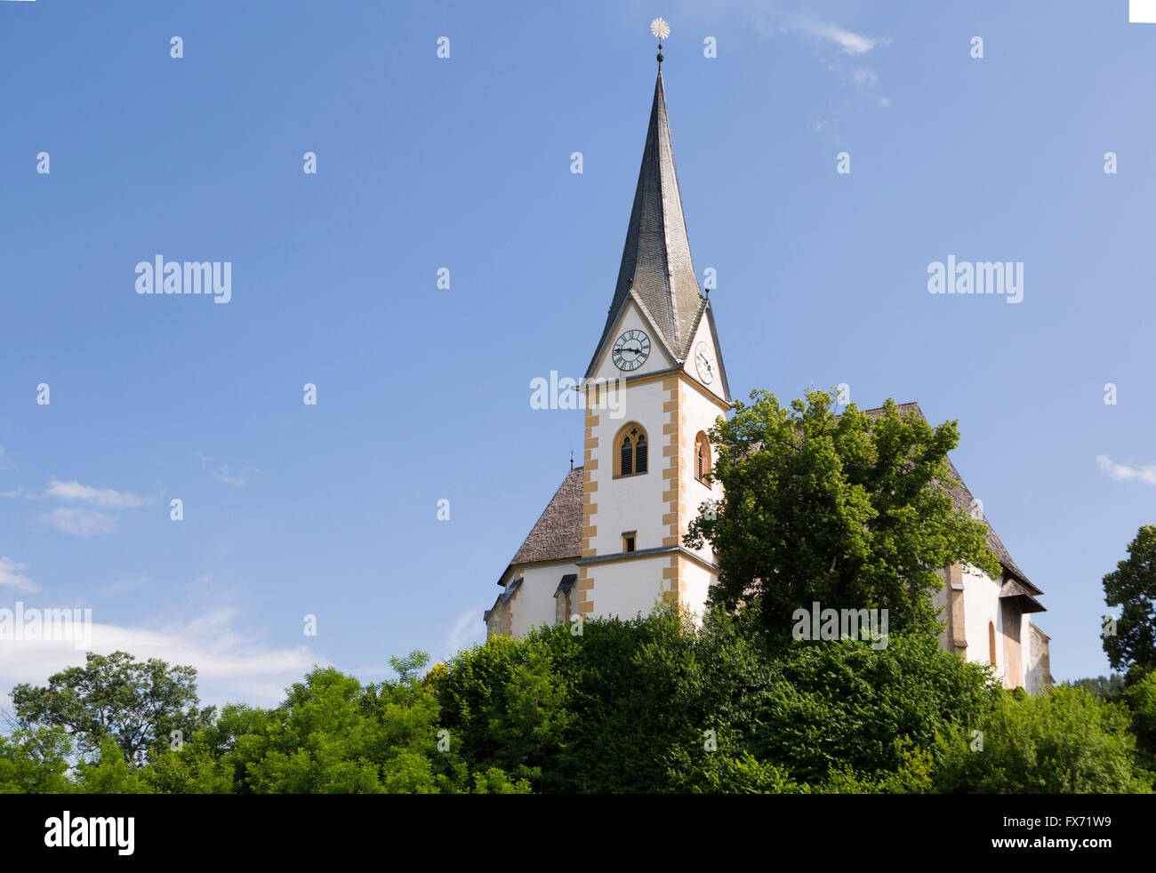 Église de Maria Wörth, Wörthersee ou lac de Wörth, Carinthie, Autriche Banque D'Images