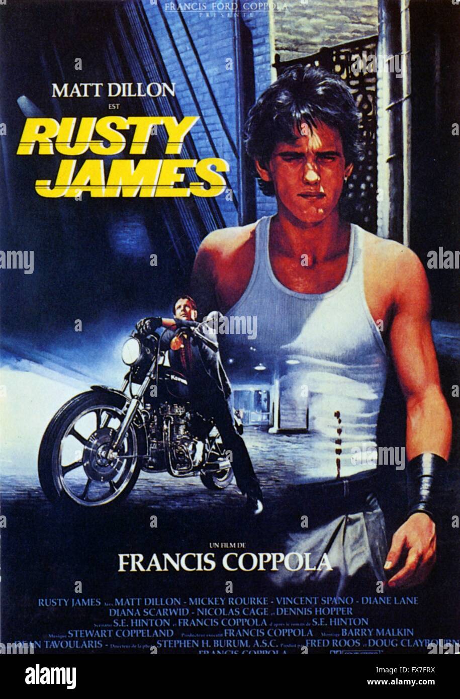 Movie poster rumble fish 1983 Banque de photographies et d’images à ...