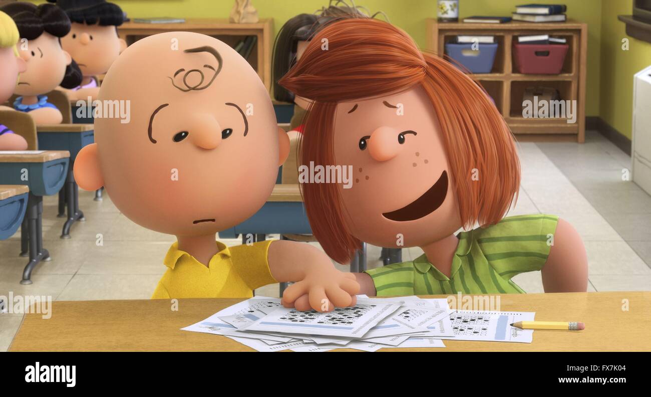 L'année cinéma 2015 : Peanuts USA Réalisation : Steve Martino Animation Banque D'Images