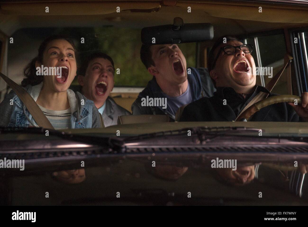 Poule Année : 2015 USA Réalisateur : Rob Letterman Dylan Minnette, Jack Black, Odeya Rush, Ryan Lee Banque D'Images