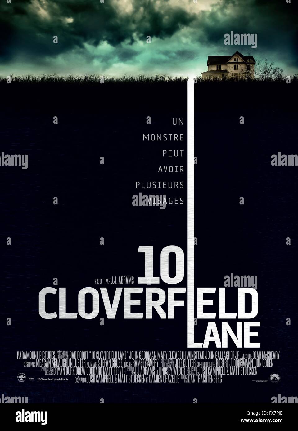 10 Cloverfield Lane Année : 2016 USA Réalisation : Dan Trachtenberg Movie poster (Fr) Banque D'Images