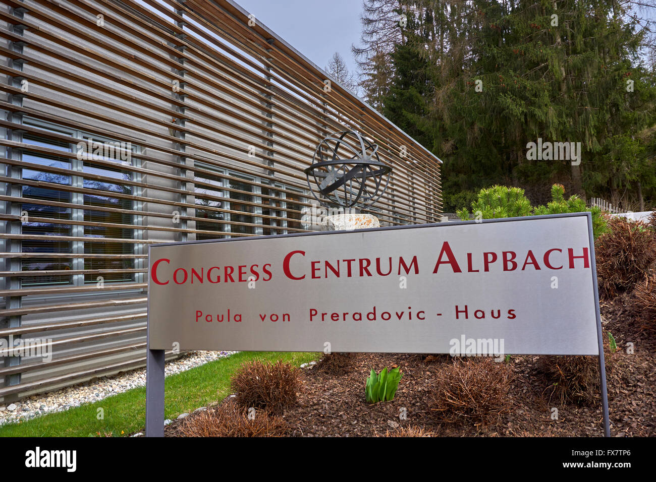 Alpbach Congress, Convention & Conference Centre à Alpbach, Tyrol, Autriche Banque D'Images