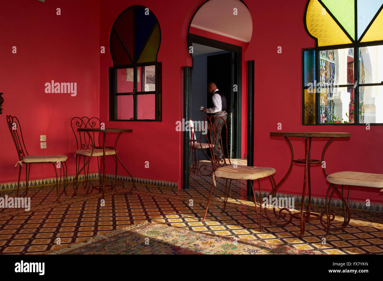 Maroc, Tanger Continental Hotel vieille ville, Medina Banque D'Images