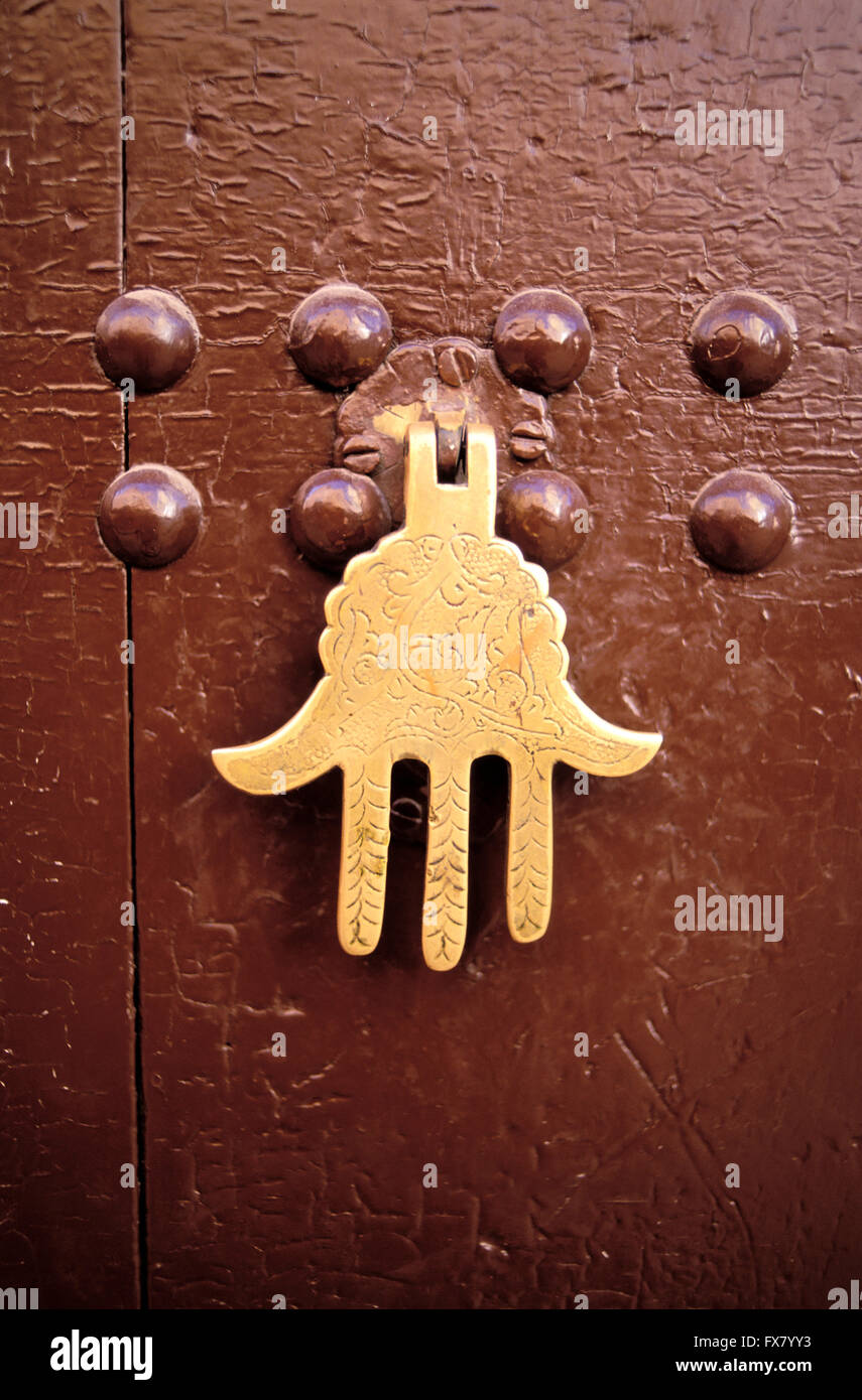 Maroc Marrakech, Kasbah, porte Banque D'Images