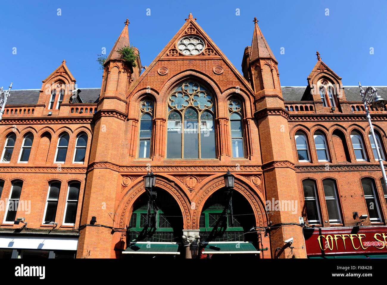 Le marché de la ville du Sud,George's Street, Dublin, Irlande Banque D'Images