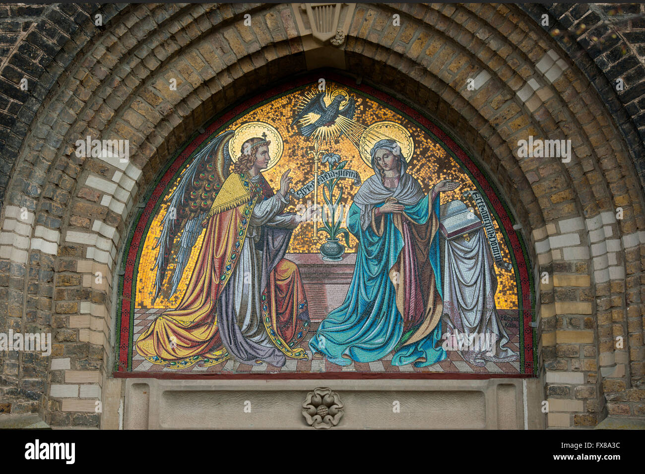 Köln, Kalk, Kalker Hauptstrasse. Kirche Sankt Maria und Sankt Josef Banque D'Images