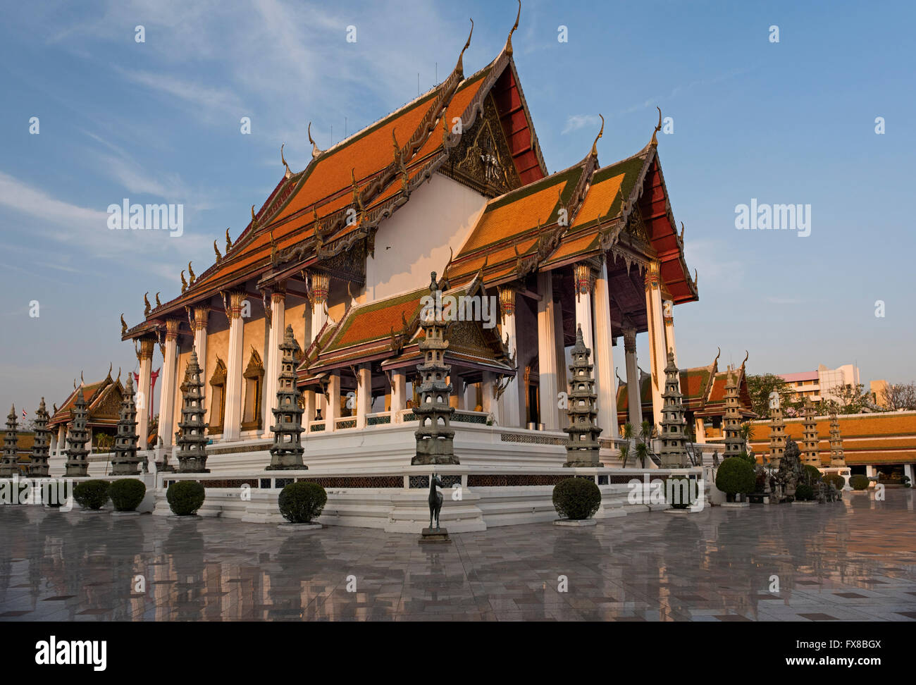Wat Suthat à Bangkok en Thaïlande Banque D'Images