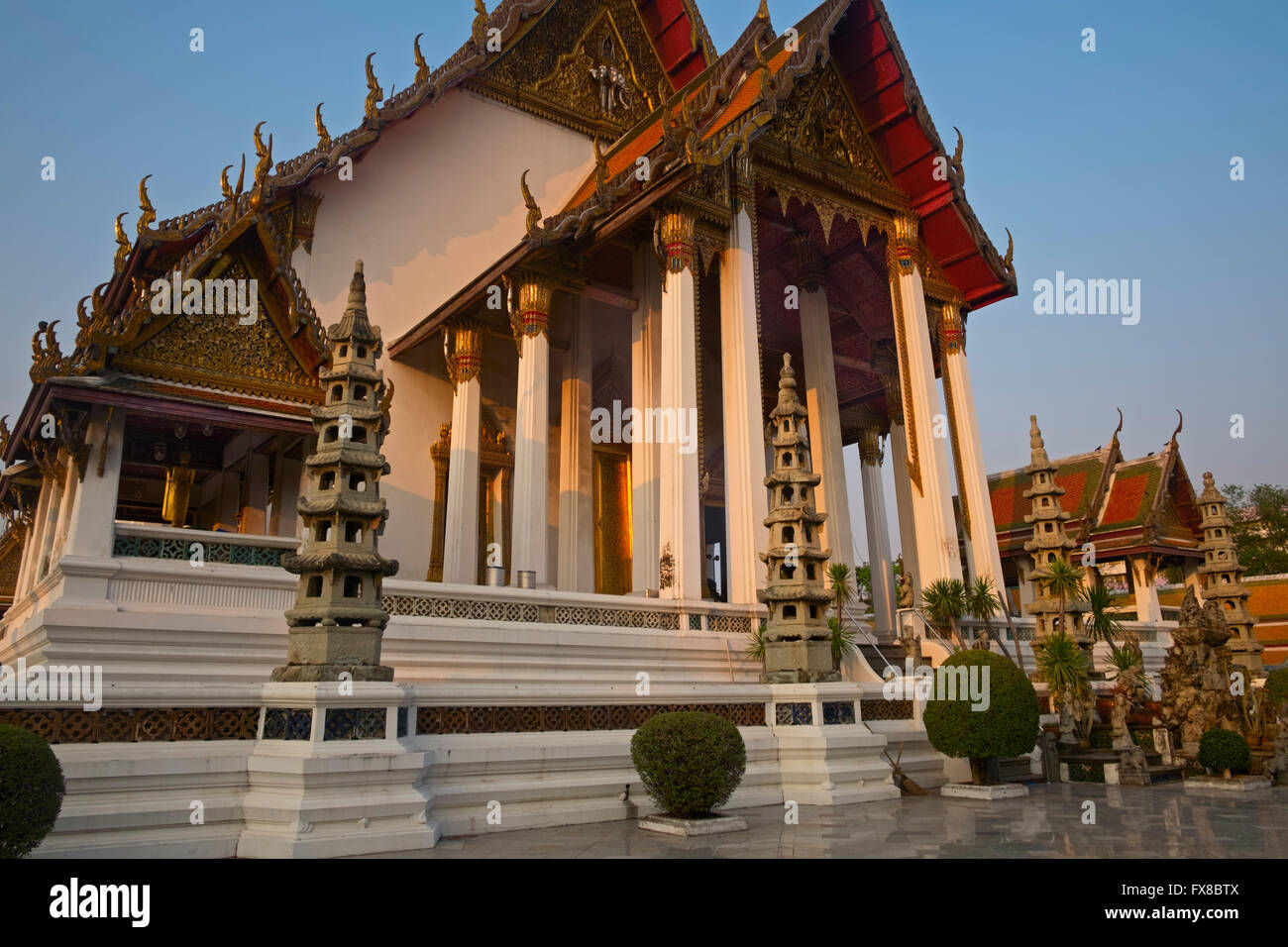 Wat Suthat à Bangkok en Thaïlande Banque D'Images