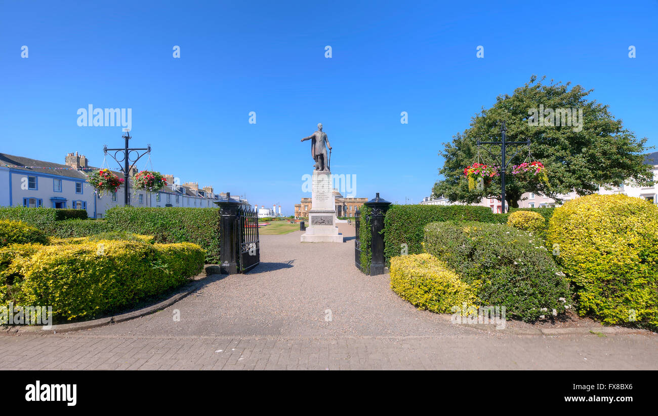 Entrée de Wellington Square, Ayr. Banque D'Images