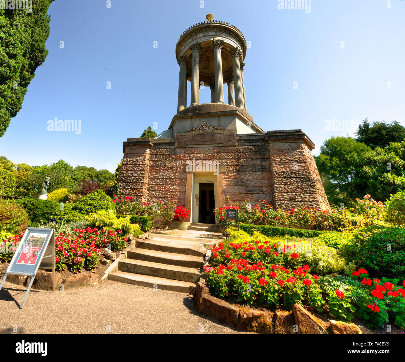 Burns Monument et le jardin, Alloway Ayrshire Banque D'Images