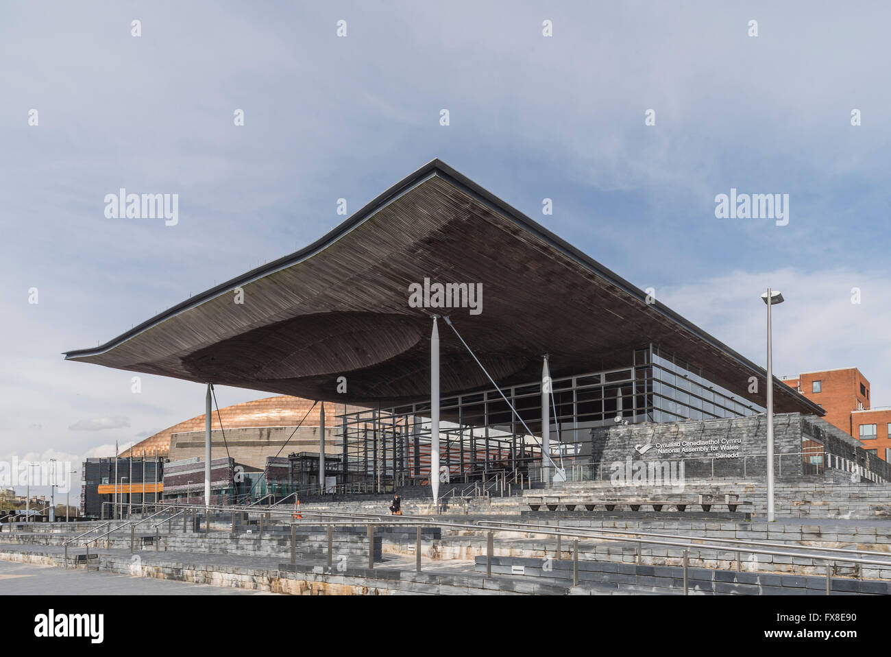 Le bâtiment de l'assemblée galloise de Cardiff Bay par Rogers Stirk Harbour  + Partners. PHILLIP ROBERTS Banque D'Images