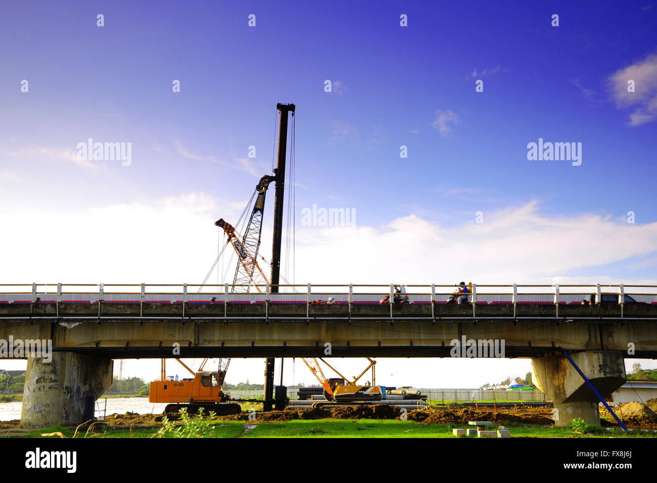Projet de pont de lamnyong à Banda Aceh, Indonésie Banque D'Images