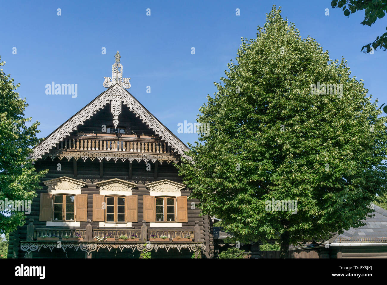 Colonie russe Alexandrowka , Block House, Potsdam, Brandebourg, Allemagne de l'Est Banque D'Images
