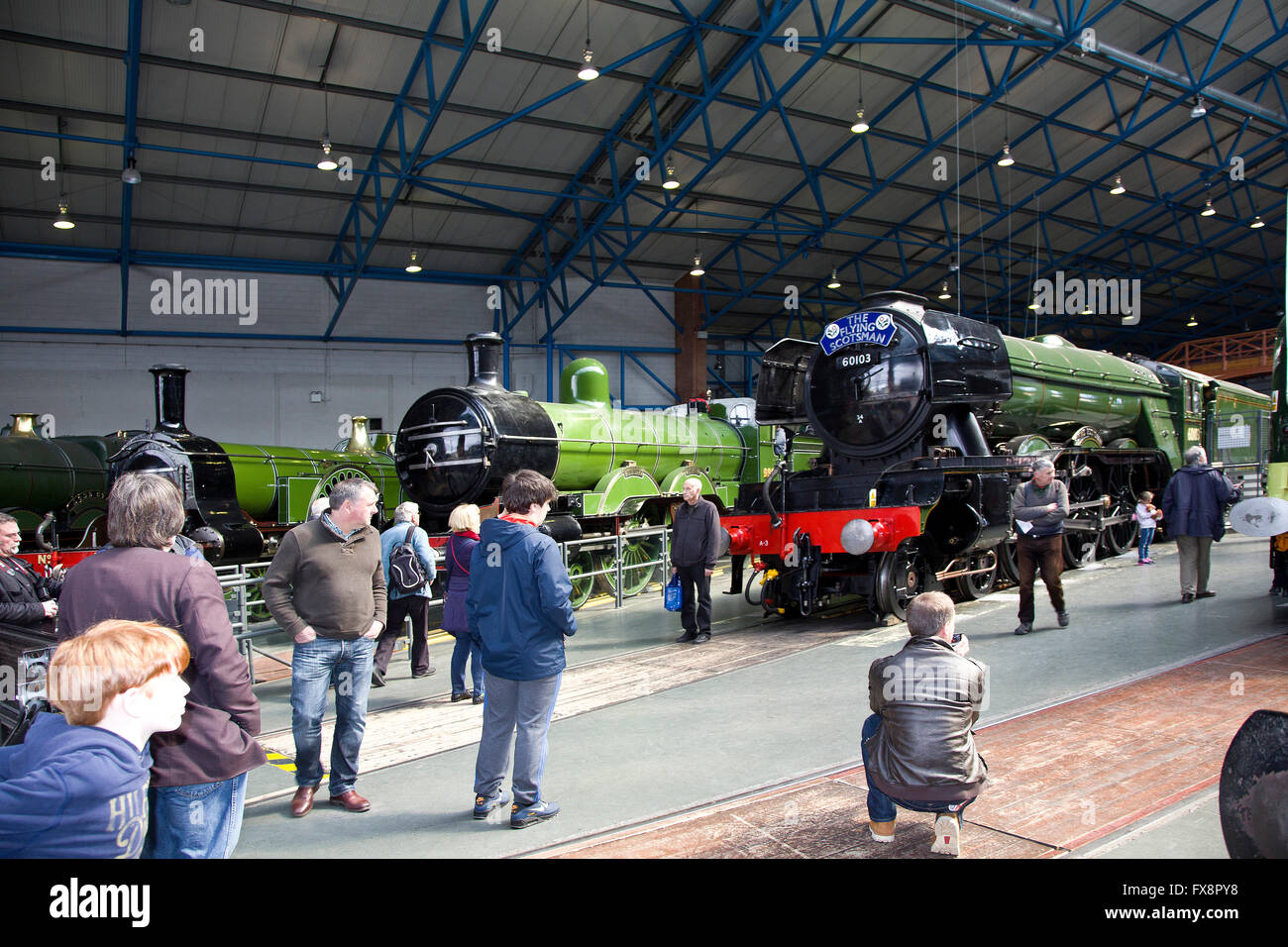 The Flying Scotsman au National Railway Museum, York, Yorkshire Nth Banque D'Images