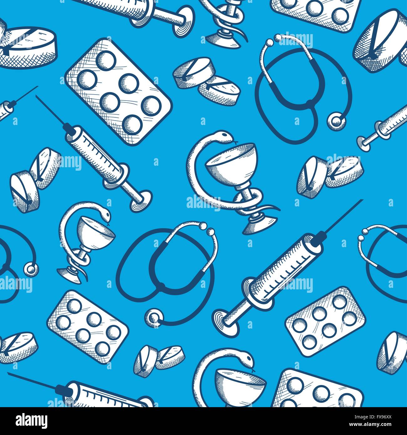 Profil de transparente des articles médicaux Illustration de Vecteur