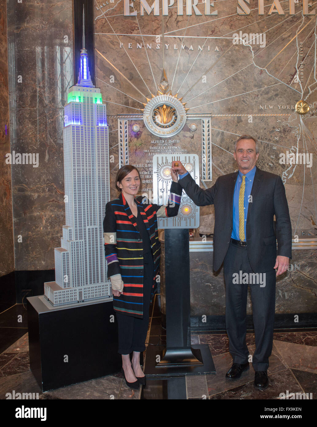 Robert kennedy jr and kathleen alexandra kennedy Banque de