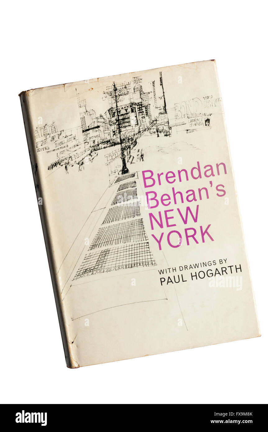 Première édition de Brendan Behan's New York avec dessins de Paul Hogarth. Publié par Hutchinson en 1964. Banque D'Images
