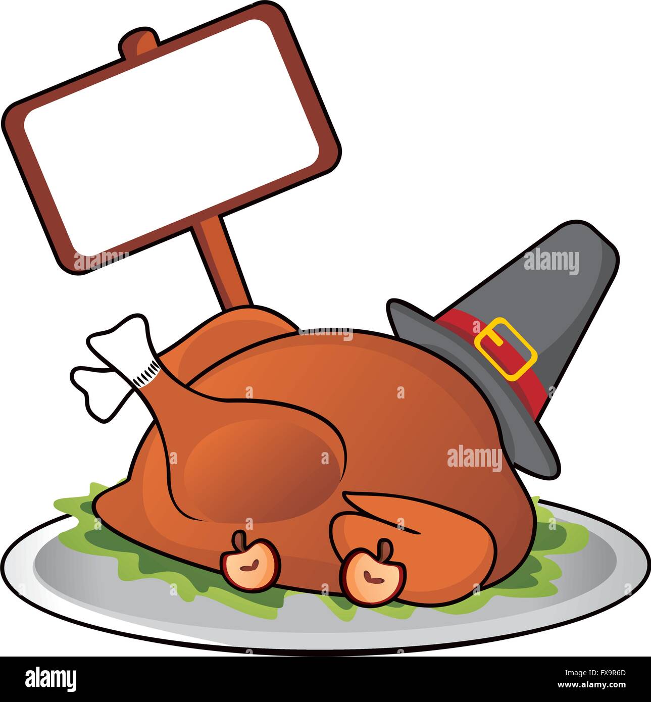Dîner de Thanksgiving Illustration de Vecteur