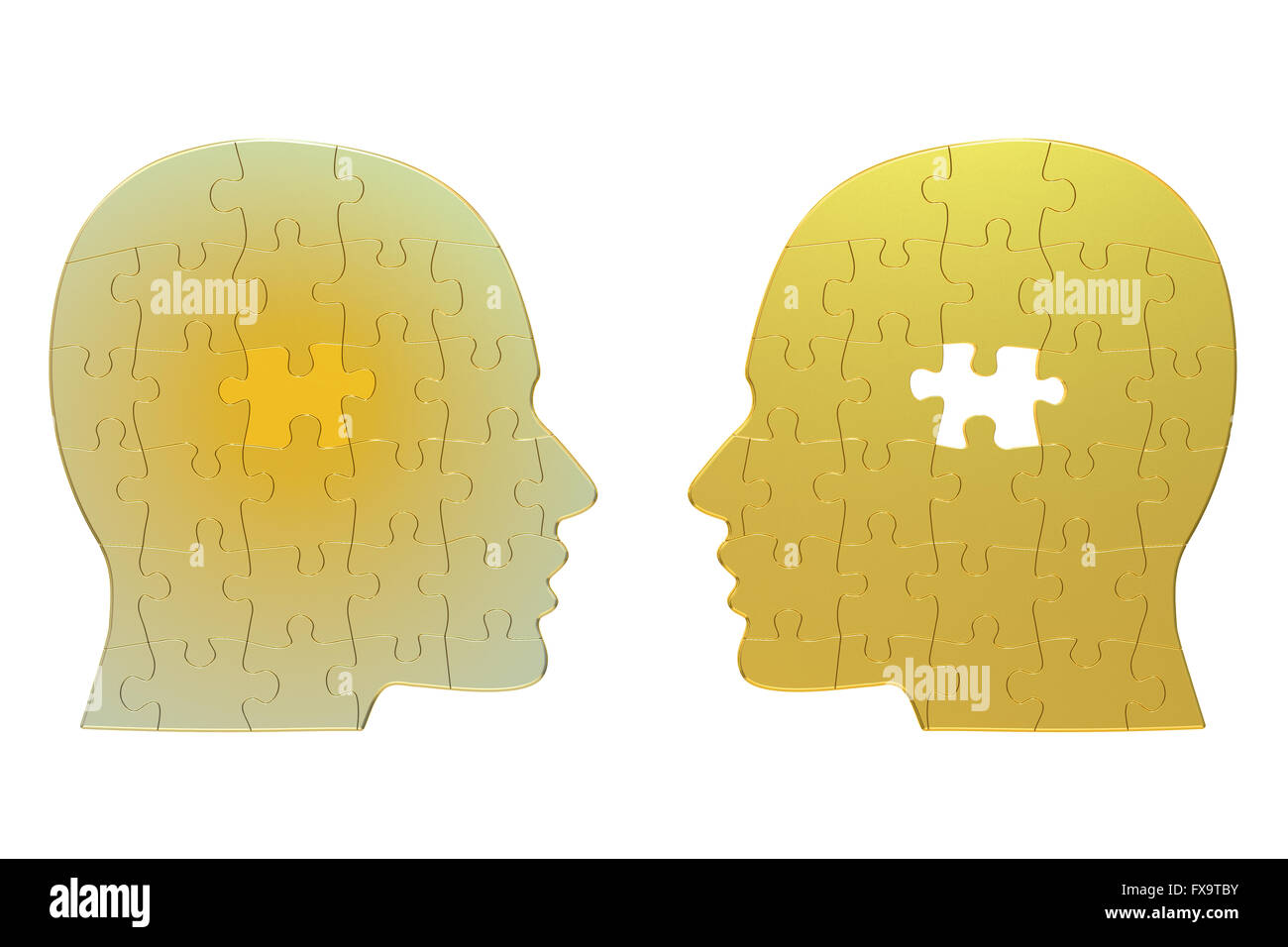 La relation humaine concept, rendu 3D Banque D'Images