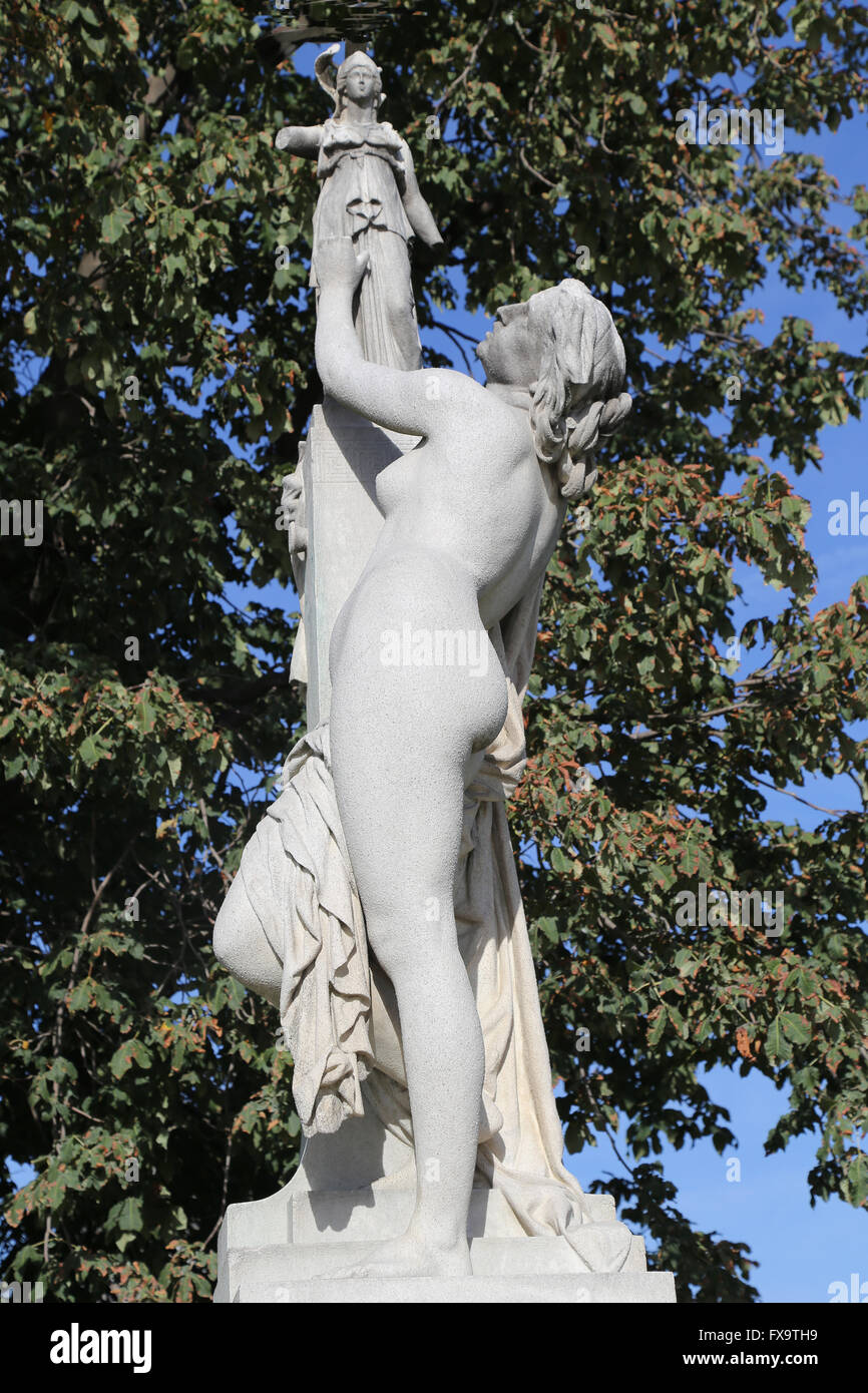 Cassandre se réuni sous la protection de Pallas par Aime Miller, 1877. Paris, France. Banque D'Images