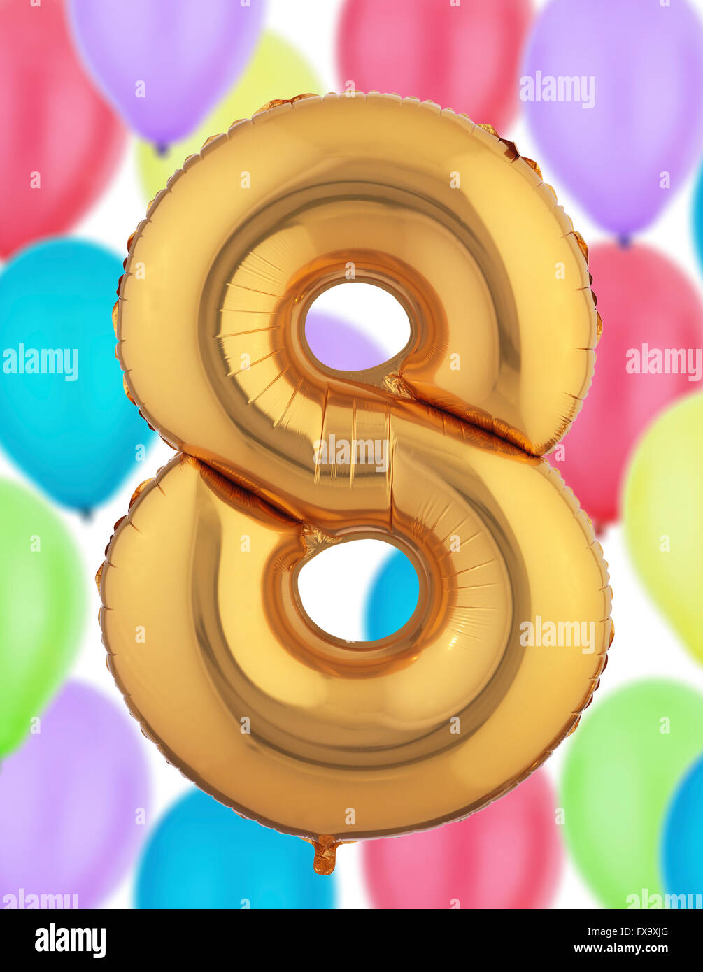 Numéro 8 le Ballon d'Or Banque D'Images