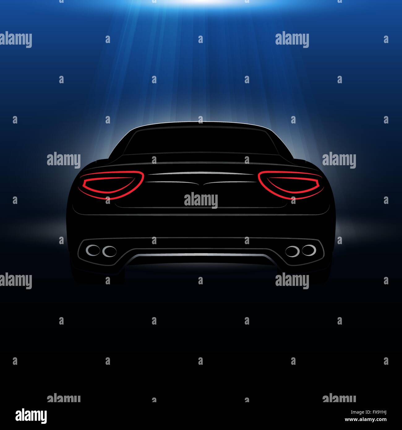 Silhouette de voiture de sport pour votre conception Illustration de Vecteur