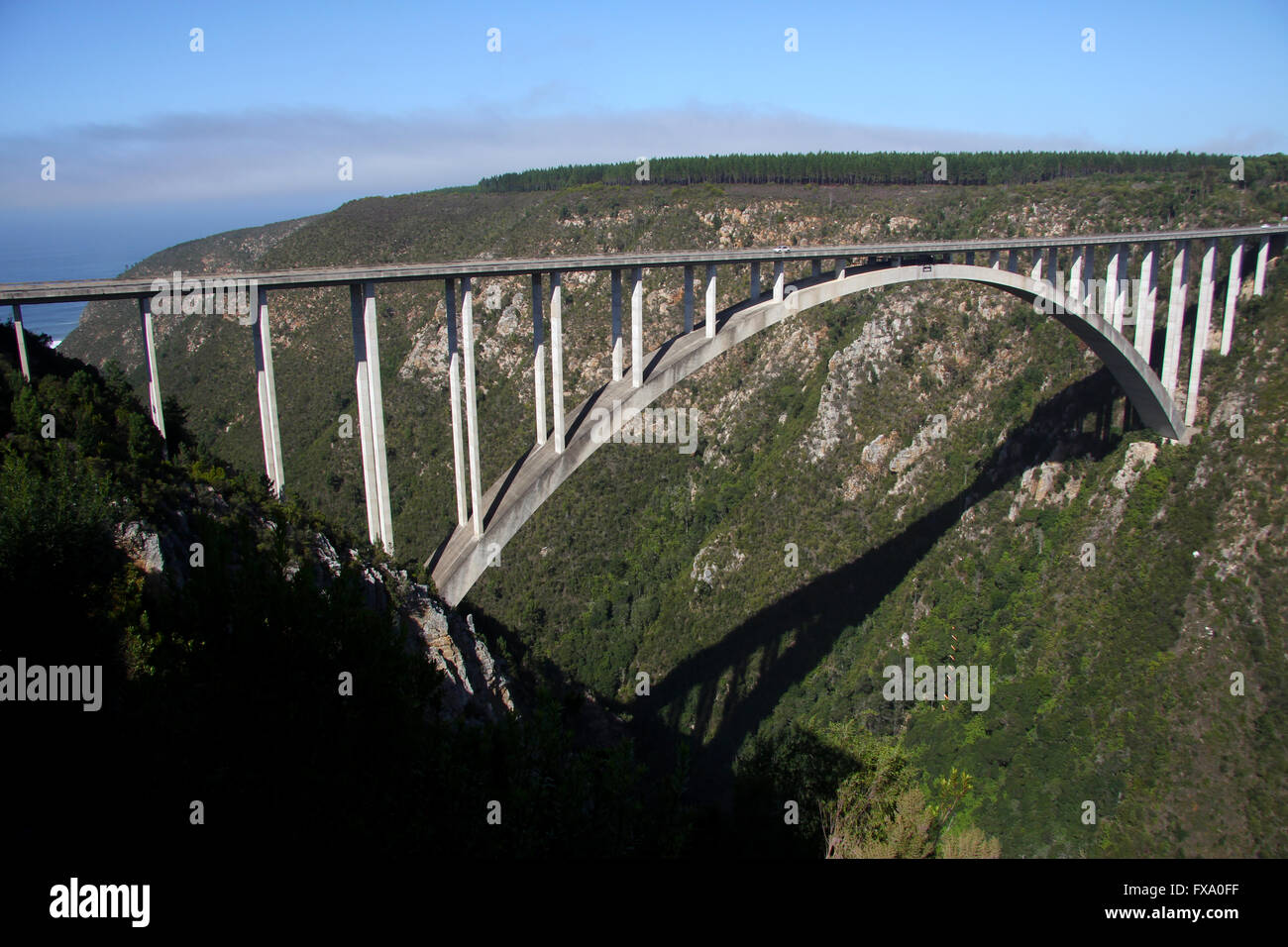 Pont de bloukrans bungy, Afrique du Sud Banque D'Images
