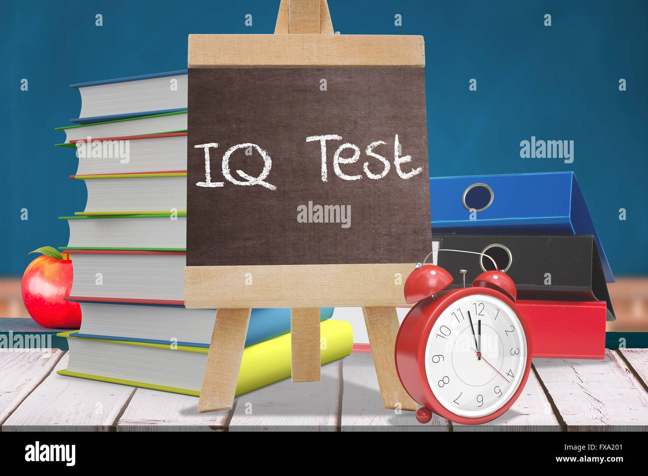 Image composite de mot iq test Banque D'Images
