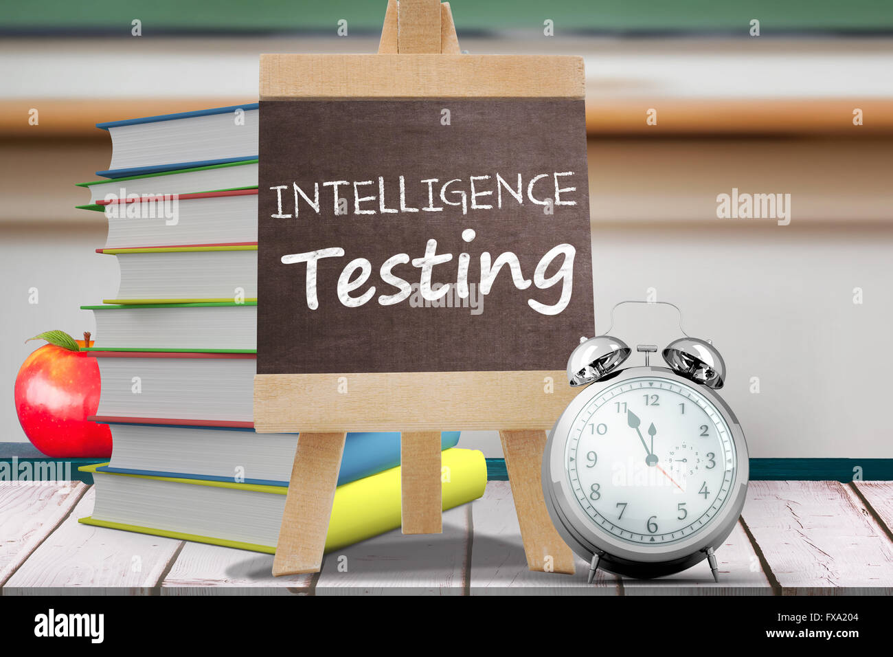 Image composite de mots des tests d'intelligence Banque D'Images