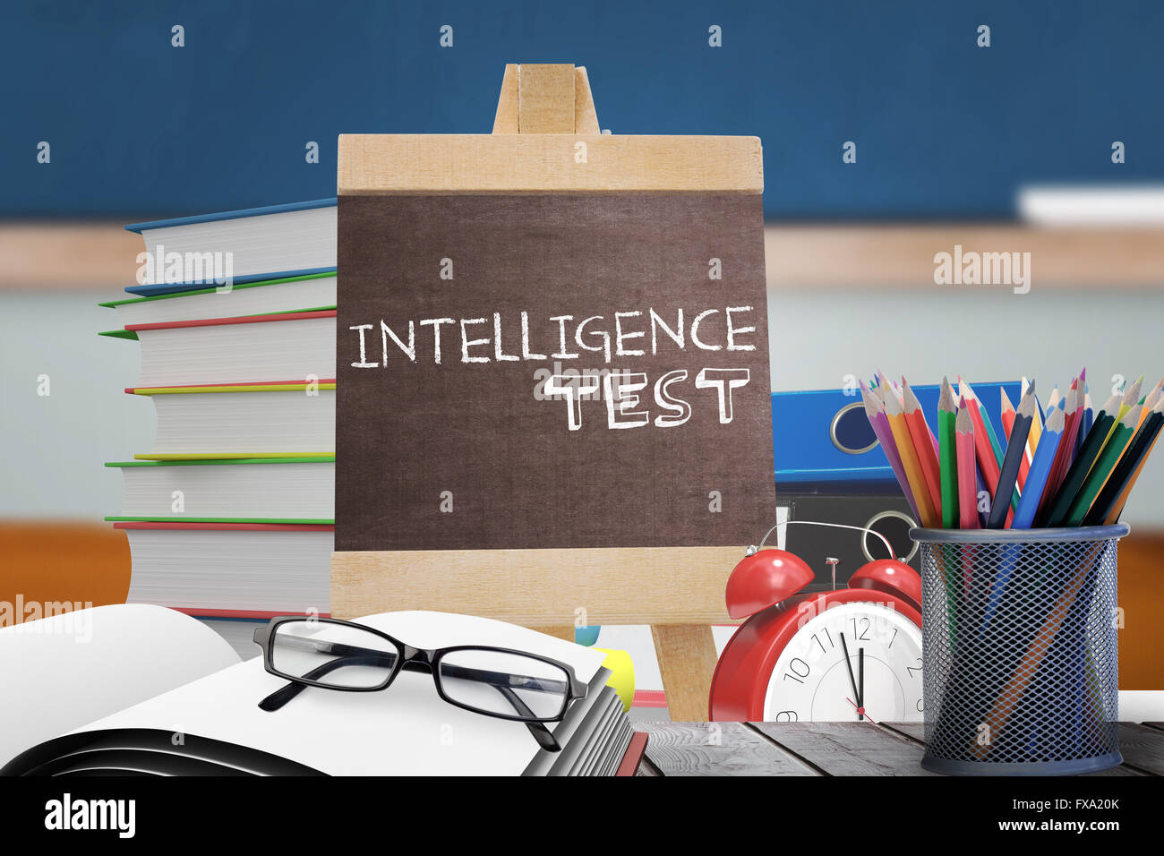 Image composite de l'intelligence test mot Banque D'Images