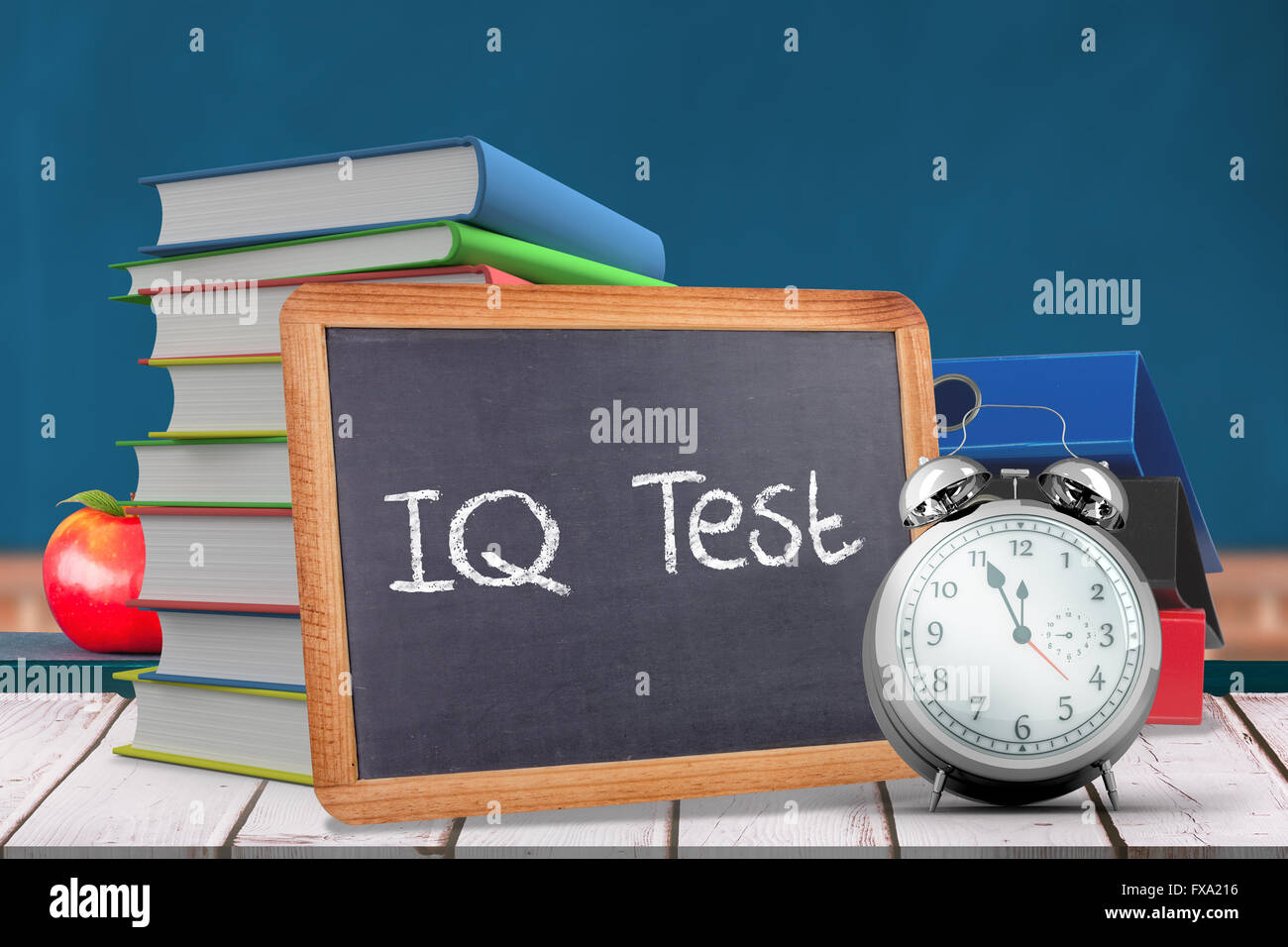 Image composite de mot iq test Banque D'Images