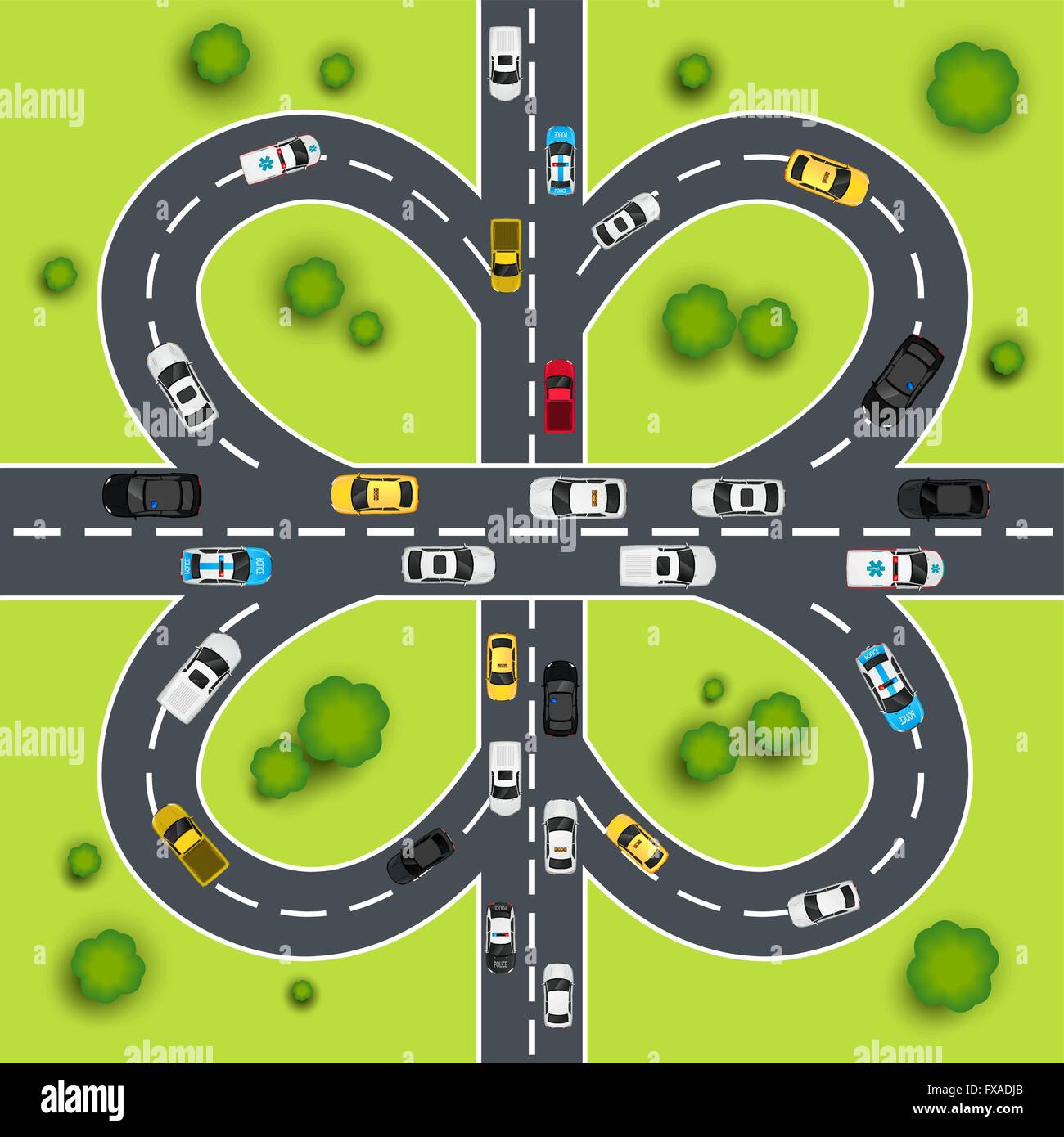 Illustration de la route Illustration de Vecteur